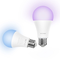 Bec Smart LED RGB, BlitzWolf BW-LT21, 10 W, Bulb, 900 LM, 3000K, E27, Comanda vocala
