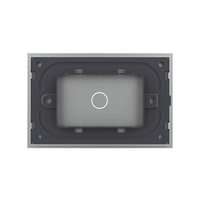 Panou intrerupator simplu cu touch Livolo din sticla, standard Italian - Serie noua, gri