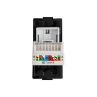 Modul Priza Internet CAT6 RJ45 1M LUXION, negru