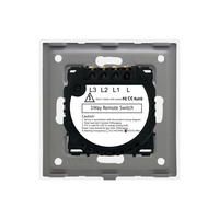 Intrerupator Triplu RF433 cu Touch din Sticla LUXION, auriu