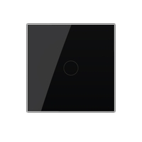 Buton Sonerie cu Touch LIVOLO din Sticla - Serie Noua, negru