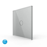 Telecomanda EC Tip Panou Simplu cu Touch LIVOLO din Sticla Securizata, gri