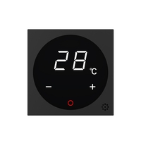 Modul termostat Livolo pentru sisteme de incalzire electrice - Serie noua, negru