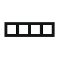 Rama Cvadrupla LUXION Din Sticla, negru