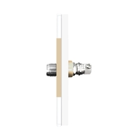 Priza TV Satelit cu Rama din Sticla LUXION, auriu