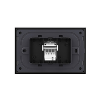 Priza Telefon LIVOLO cu Rama din Sticla, negru