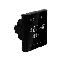 Termostat cu fir pentru aer conditionat BeOk TGT70WIFI-AC4, Compatibil cu sisteme HVAC, Aplicatia Smart Life