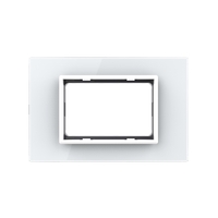 Rama din sticla Livolo standard Italian 3 module - Serie noua, alb