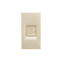 Modul Priza Telefon 1M LUXION, Standard Italian, auriu