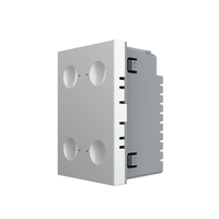 Modul intrerupator cvadruplu cap scara / cap cruce wireless cu touch Livolo standard Italian, Serie noua, gri