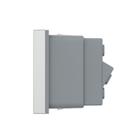 Modul priza simpla ingusta LIVOLO, gri