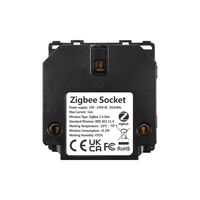 Modul Priza Inteligenta cu Protocol Zigbee Fara Rama Din Sticla LUXION, negru