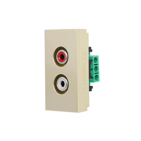 Modul Priza Audio 1M LUXION, Standard Italian, auriu