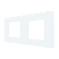 Rama Dubla LUXION Din Sticla, alb