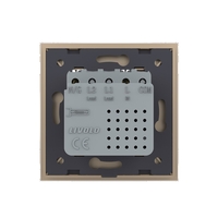 Priza USB Tip C Livolo cu Rama din Sticla, auriu