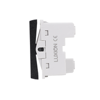 Modul Intrerupator Mecanic Jaluzele 1M LUXION, Standard Italian, negru