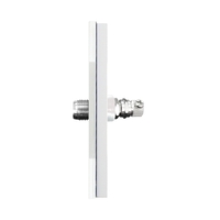 Priza TV Satelit cu Rama din Sticla LUXION, alb