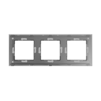 Rama Tripla LUXION Din Sticla, gri