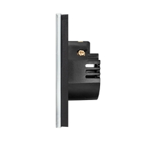 Intrerupator Rulouri cu Touch din Sticla LUXION, Protocol Zigbee Tuya, negru