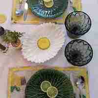 Set şervete bumbac  Lime-4 buc.