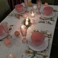 Şervete decorative masă Rosa-set 6 bucăţi