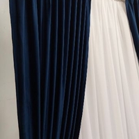Draperii catifea Select albastru închis