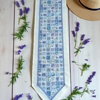 Napron cu imprimeu cu lavanda