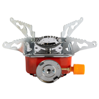 Aragaz camping Micul Fermier, putere termica 2.8 kW, aprindere piezo-electrica, compatibil rezerva gaz spray, 95*95mm