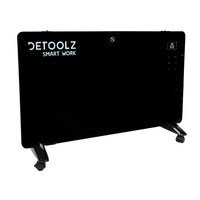 Convector electric 1000W/2000W, negru