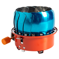 Aragaz camping Micul Fermier, putere termica 2.8 kW, aprindere piezo-electrica, compatibil rezerva gaz spray