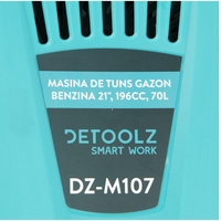 Masina de tuns gazon Detoolz, 5CP, 196CC, latime de taiere 53cm, colector 70L, propulsie automata