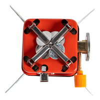 Aragaz camping Micul Fermier, putere termica 2.8 kW, aprindere piezo-electrica, compatibil rezerva gaz spray, 95*95mm