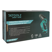 Fierastrau 110mm cu lant si acumulator 18V 2Ah