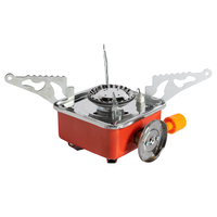 Aragaz camping Micul Fermier, putere termica 2.8 kW, aprindere piezo-electrica, compatibil rezerva gaz spray, 95*95mm
