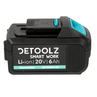 Acumulator Li-Ion, Detoolz, 20V, 6Ah