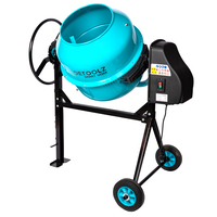 Betoniera Detoolz 160L, 1000W, cu roti si coroana de fonta