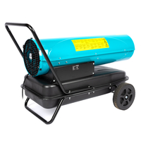 Tun de caldura pe motorina Detoolz, 30kW, 35L, cu roti de transport