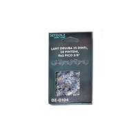 Lant drujba Detoolz, lungime 16'', pas 3/8'', grosime 1.3mm, 50 pinteni, 25 dinti, full chisel