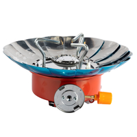 Aragaz camping Micul Fermier, putere termica 2.8 kW, aprindere piezo-electrica, compatibil rezerva gaz spray