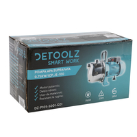Pompa de suprafata Detoolz 0.75 kW, debit 3300l/h, inaltime de pompare 45m, carcasa pompa inox