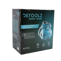Hidrofor Detoolz 0.75 kW, debit 3300l/h, inaltime de pompare 45m, carcasa pompa fonta, volum butelie 50 litri