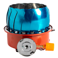 Aragaz camping Micul Fermier, putere termica 2.8 kW, aprindere piezo-electrica, compatibil rezerva gaz spray