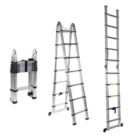 Scara telescopica dubla 4.4m - 14 trepte