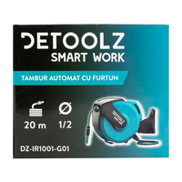 Tambur automat Detoolz cu furtun 20m 1/2“ G01