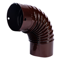 Cot pentru soba pe lemne, 90˚, 120mm, Maro
