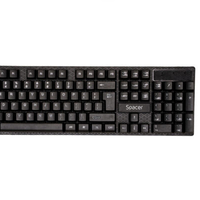 Kit Wireless SPACER – Tastatură + Mouse Wireless, Negru (SPDS-1100)