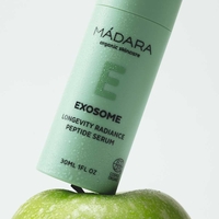 MÁDARA EXOSOME LONGEVITY Radiance Peptide Serum BIO & VEGAN – 30 ml | Luminozitate și Fermitate
