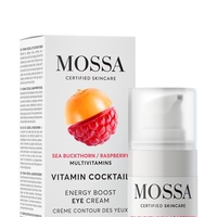 MOSSA Vitamin Cocktail Energy Boost Cremă de Ochi BIO 15ml – Cremă Anticearcăn cu Acid Hialuronic