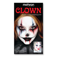 MEHRON Professional Makeup Kit Clown – Kit Machiaj Clovn pentru Halloween și Face Painting