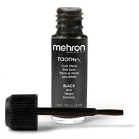 MEHRON Tooth FX Black 4 ml – Vopsea Neagră pentru Dinți, Machiaj SFX și Halloween